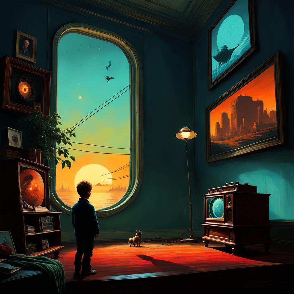 Toddlers in Pop Surrealism Digital Art