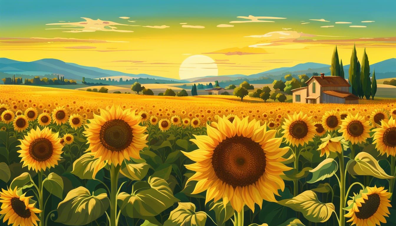 Vibrant Sunflower in Full Bloom