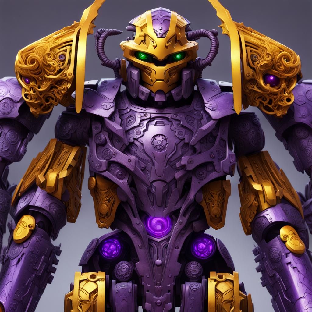 Bionicle Warrior in Dark Fantasy Style