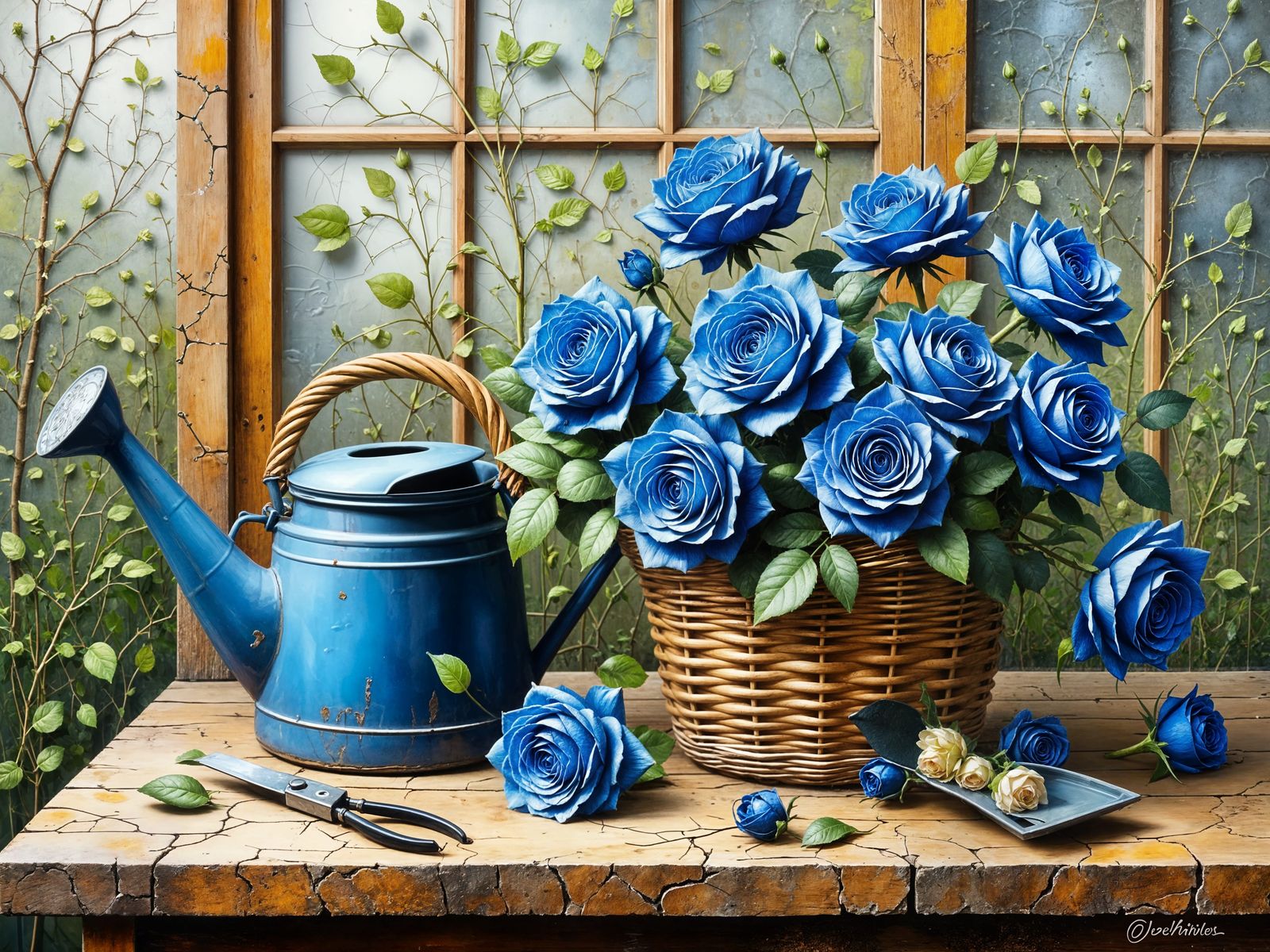 Blue roses