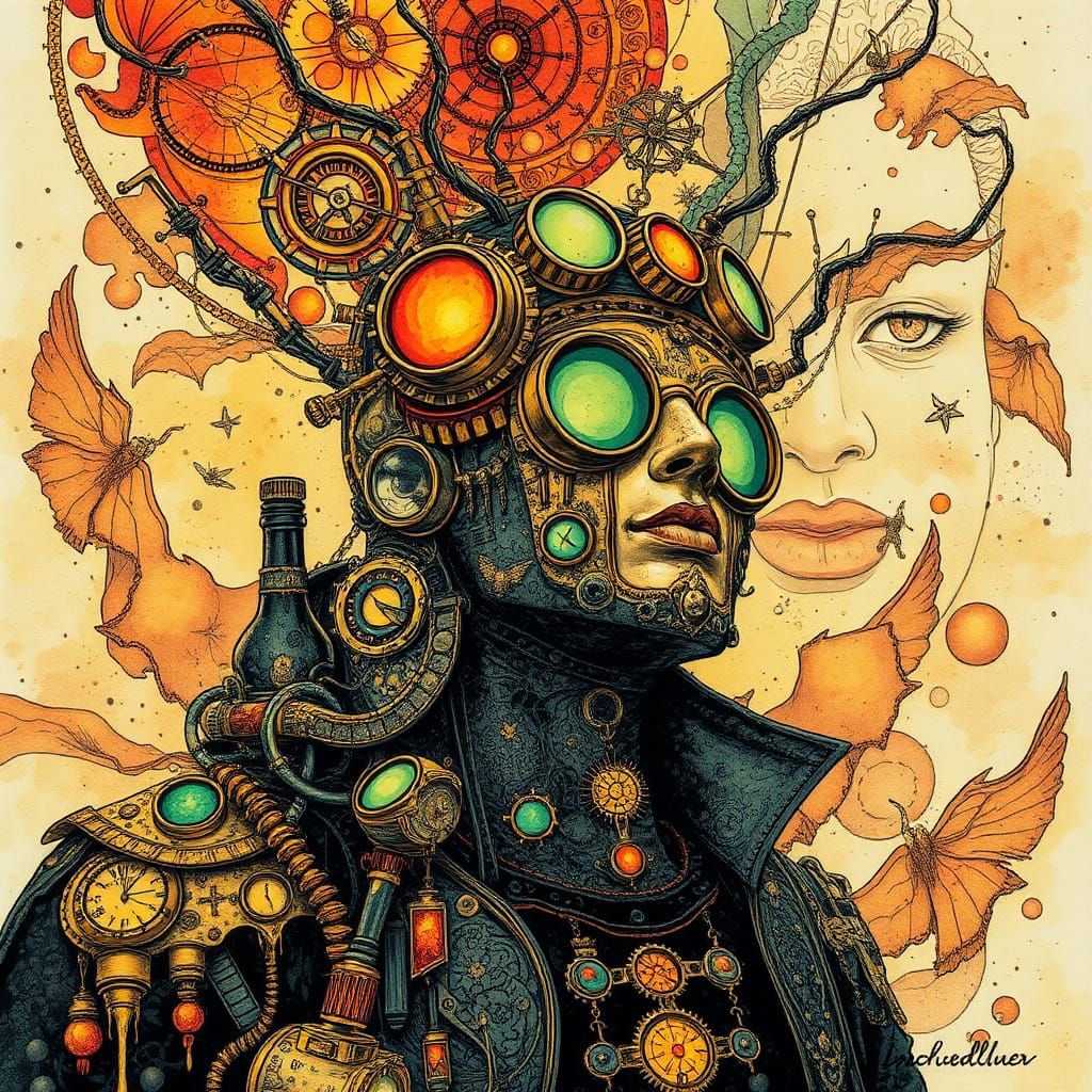Incredible Biometric imagineer angry alcohol ink, victo ngai...