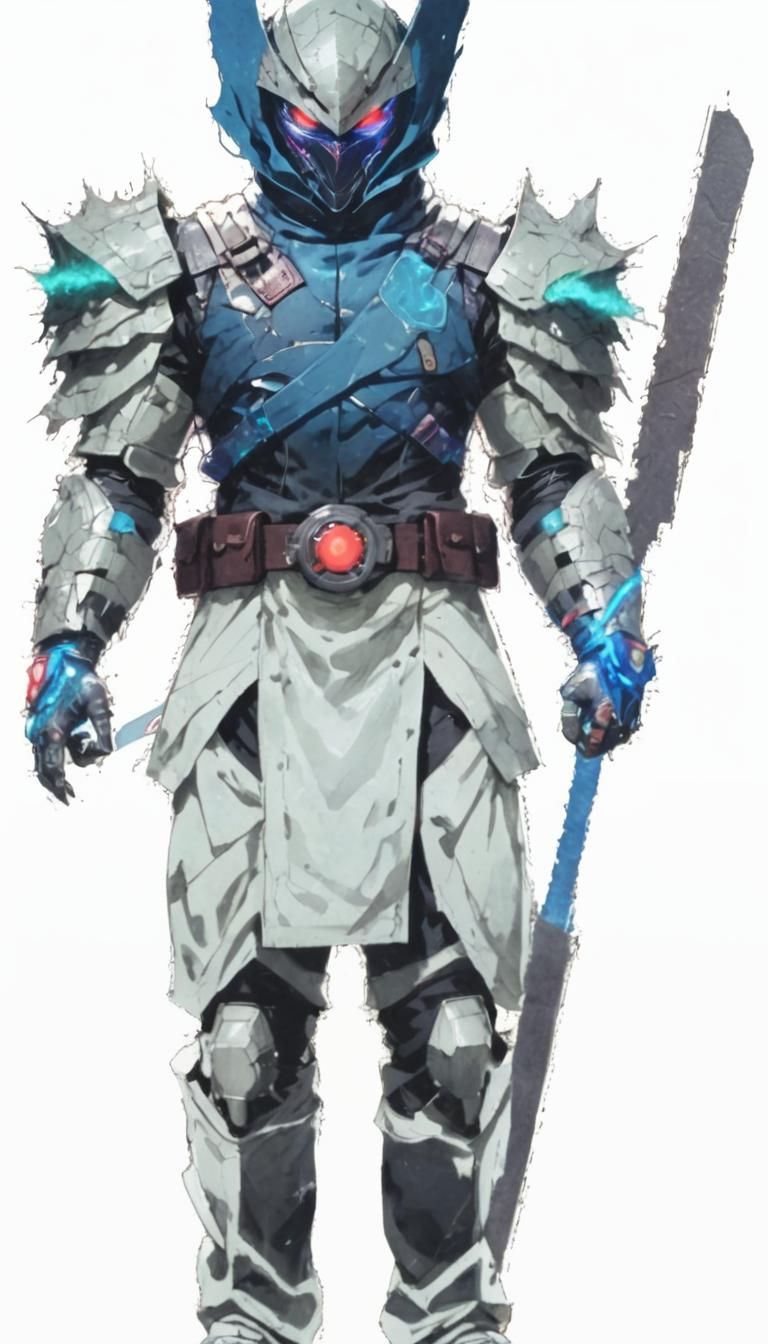 Monster in Dark City Street, Sci-Fi Illustration