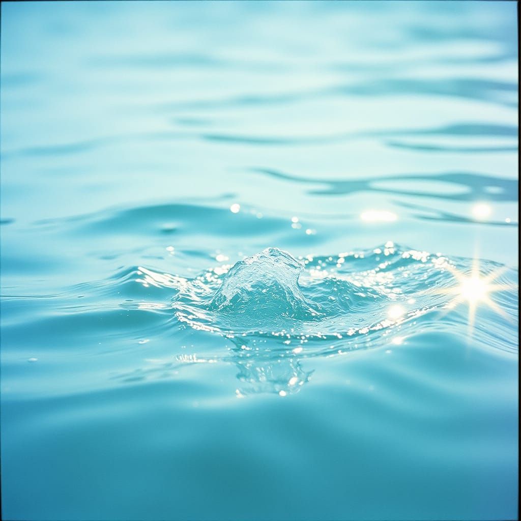 Surreal Water Scene Shot in Cinematic Film Style