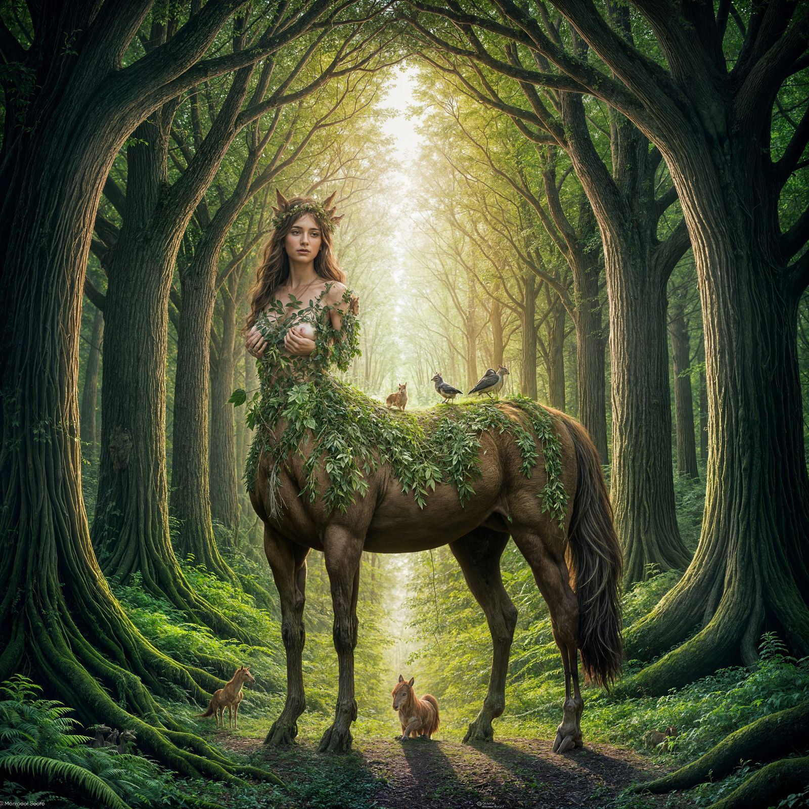Majestic Forest Centaur: Guardian of Verdant Shadows
