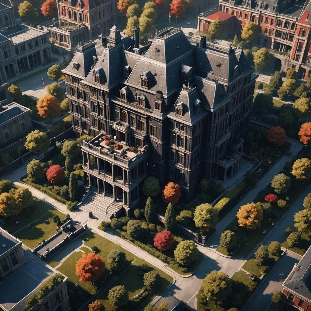 Mafia Mansion: Detailed Matte Painting in Unreal Engine