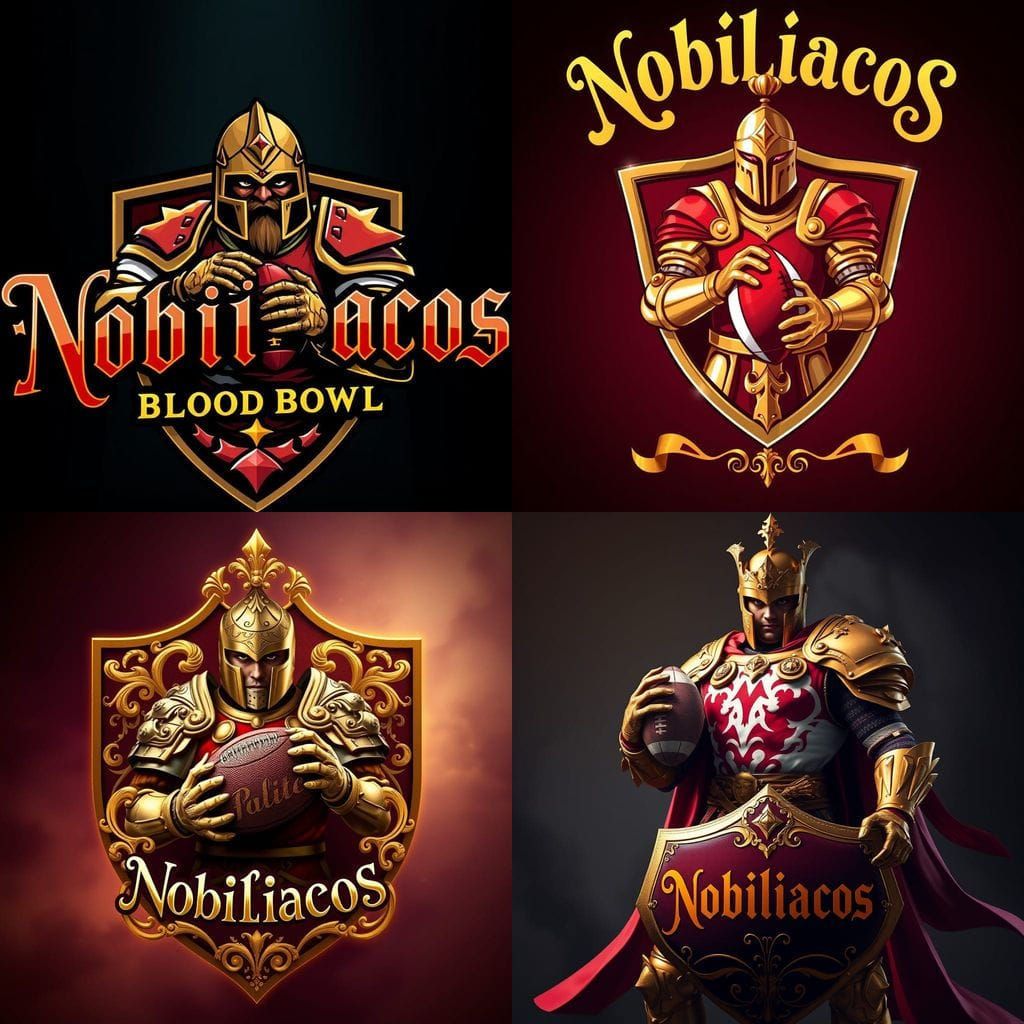 Nobiliacos Bloodbowl Team Logo in Dark Fantasy Style