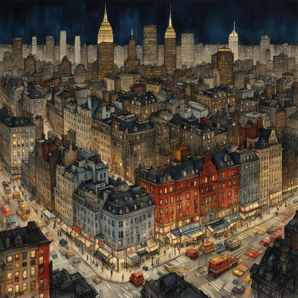 Metropolis at night