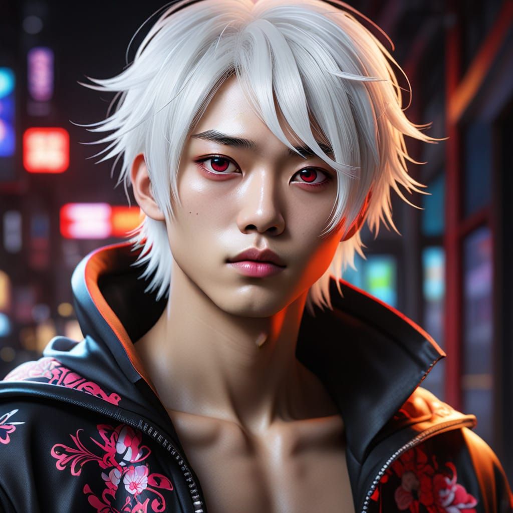 Regal Prince in Dramatic Lighting, Takeshi Obata Style