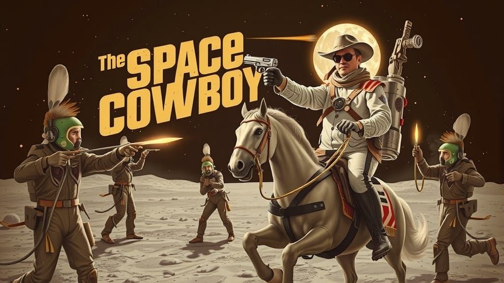 “The Space Cowboy”, 1950s western on the moon