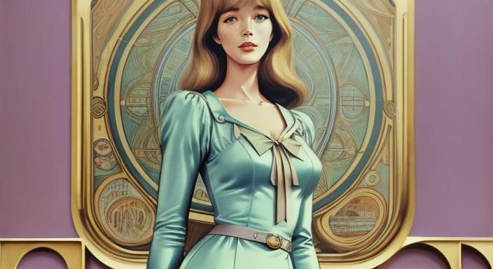 Françoise Hardy in Paris: Retro Poster Art