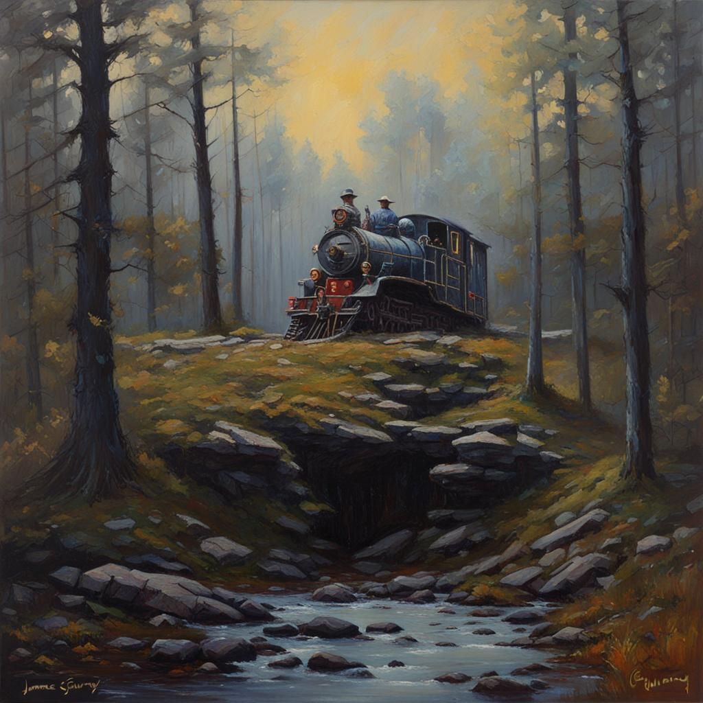 Secret Love: An Oil Painting in Gurney Style