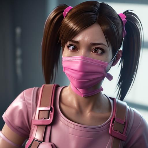 Female Dentist in 3D Game Cinematic Style