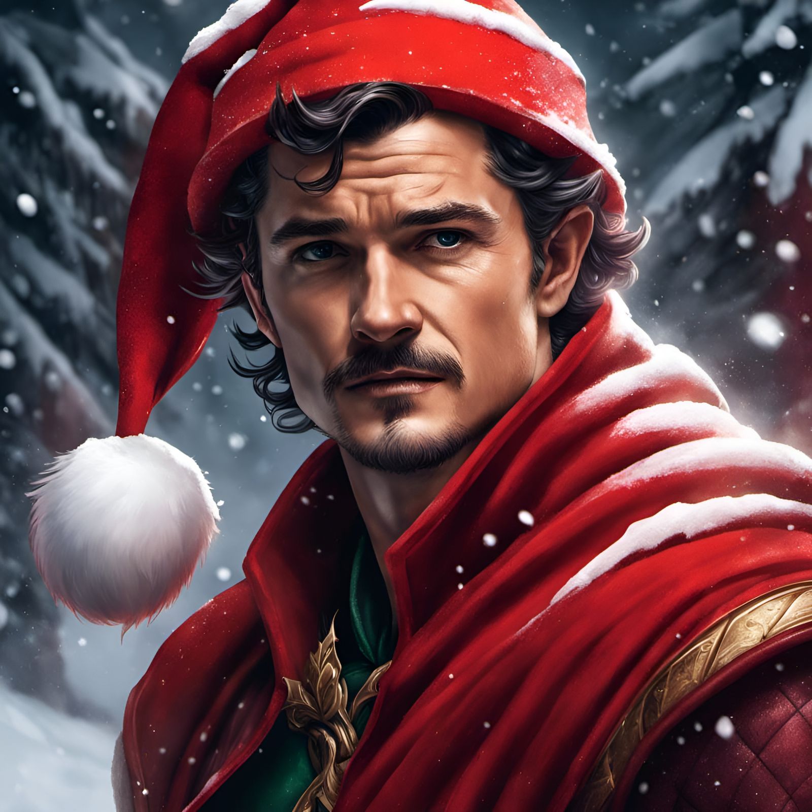 Bored Elf Portrait in Digital Art Style