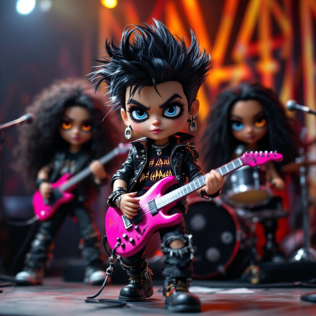 Hyper-Realistic Rock Band Dolls in CGI