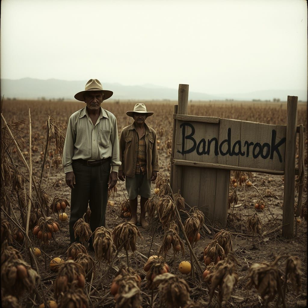 Haunting Scene of Mexican Farmers in Fear