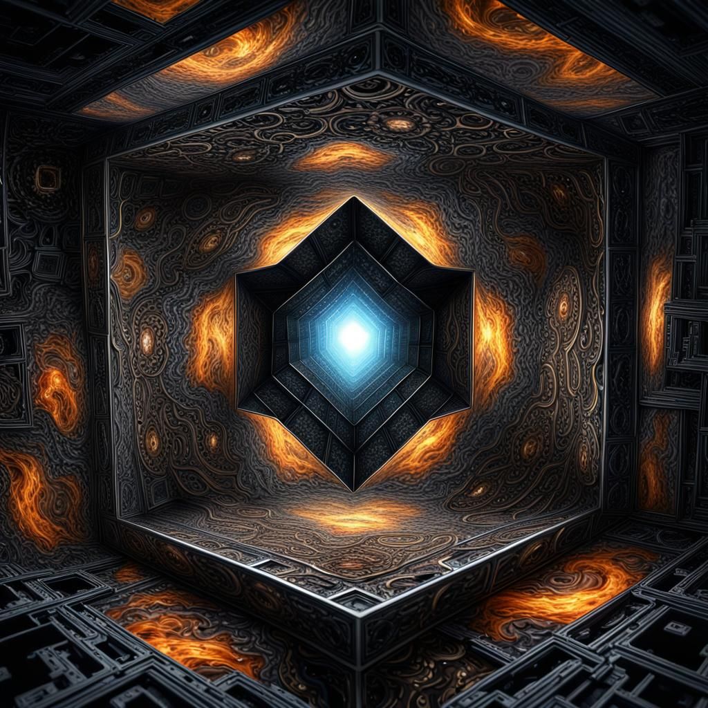 Fractal Cube Universe Expanding from White Hole