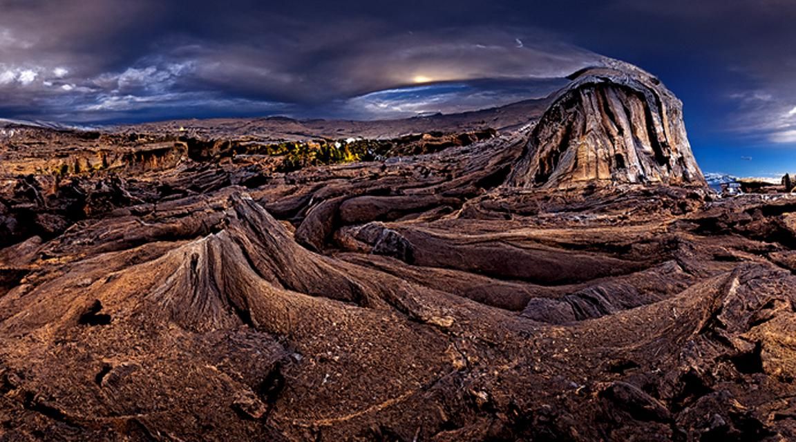 Extraterrestrial Landscape Panorama