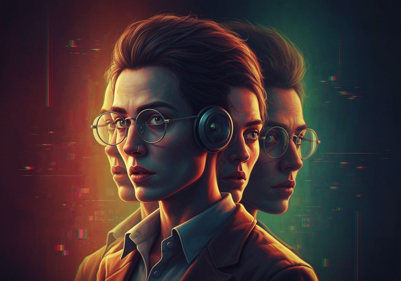 Idiosyncratic Mucksnuffler in Surrealist Glitch Art Style