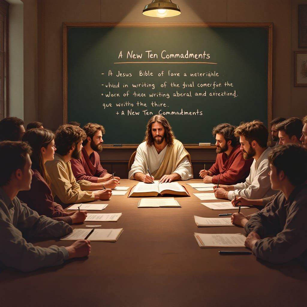 Jesus and Disciples Write New Bible in UCLA Classroom