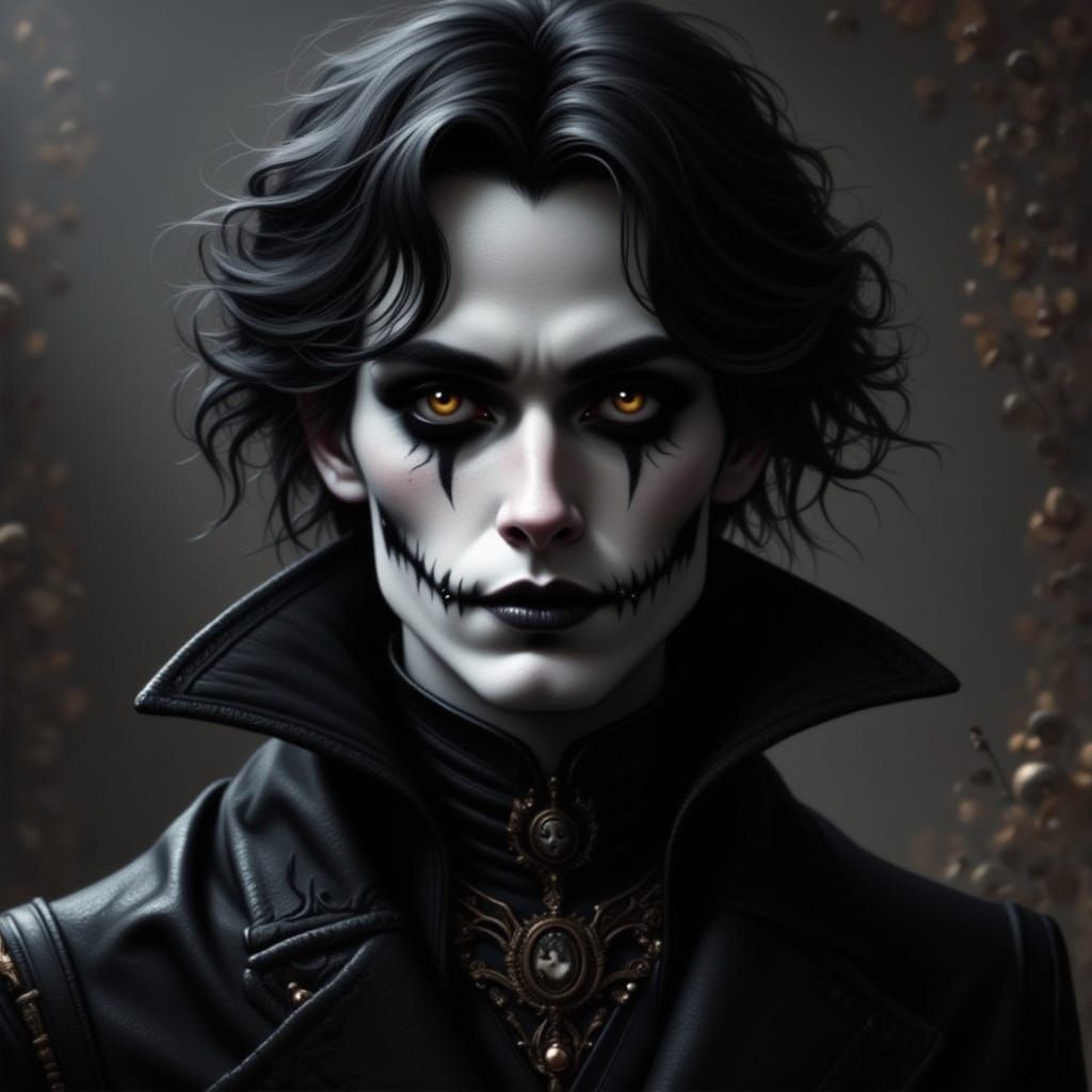 Hyperrealistic Gothic Portrait of Jack Skellington