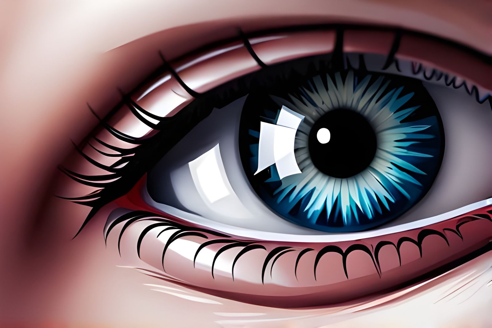 Intricate Eye Portrait in Studio Style