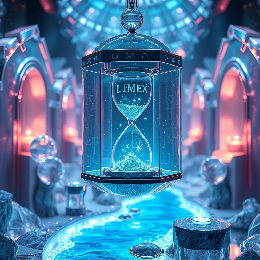 Radiant Crystal Terrarium with Floating Realities