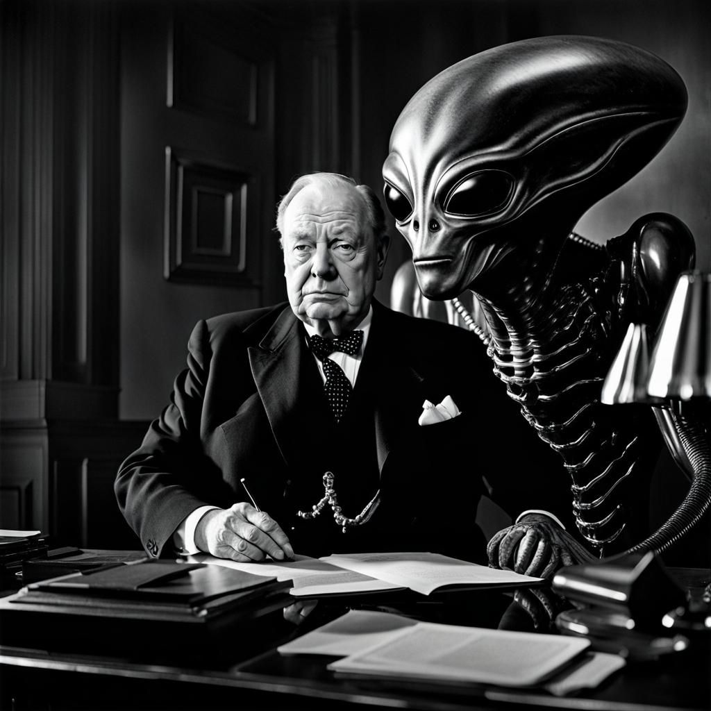 Churchill and Alien: Iconic Portrait Photography