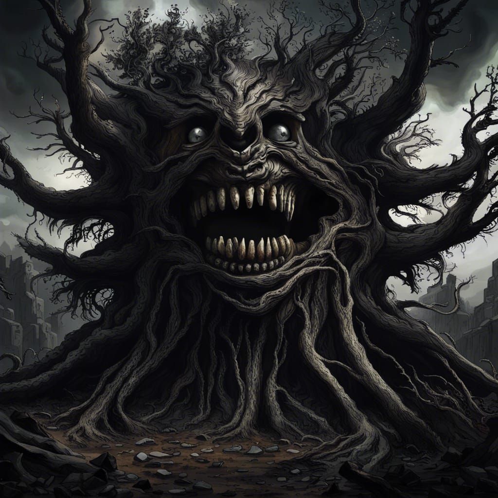 Black evil tree