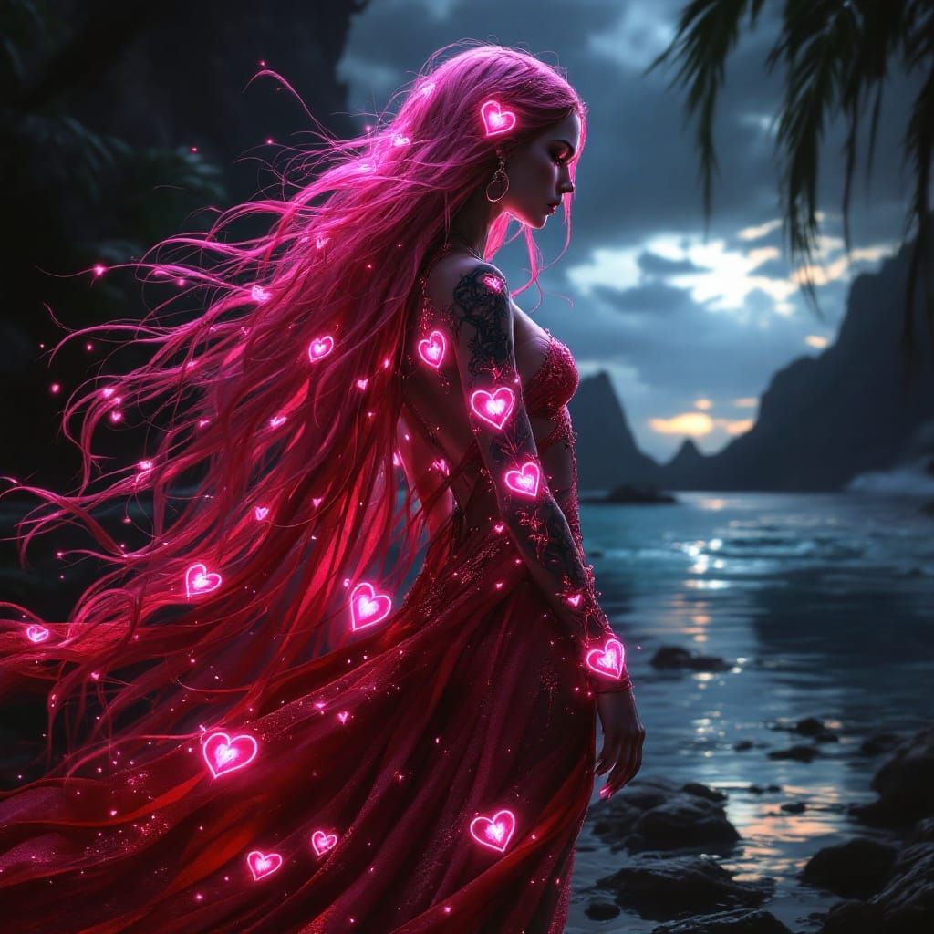 Goth Goddess of the Tropical Isle