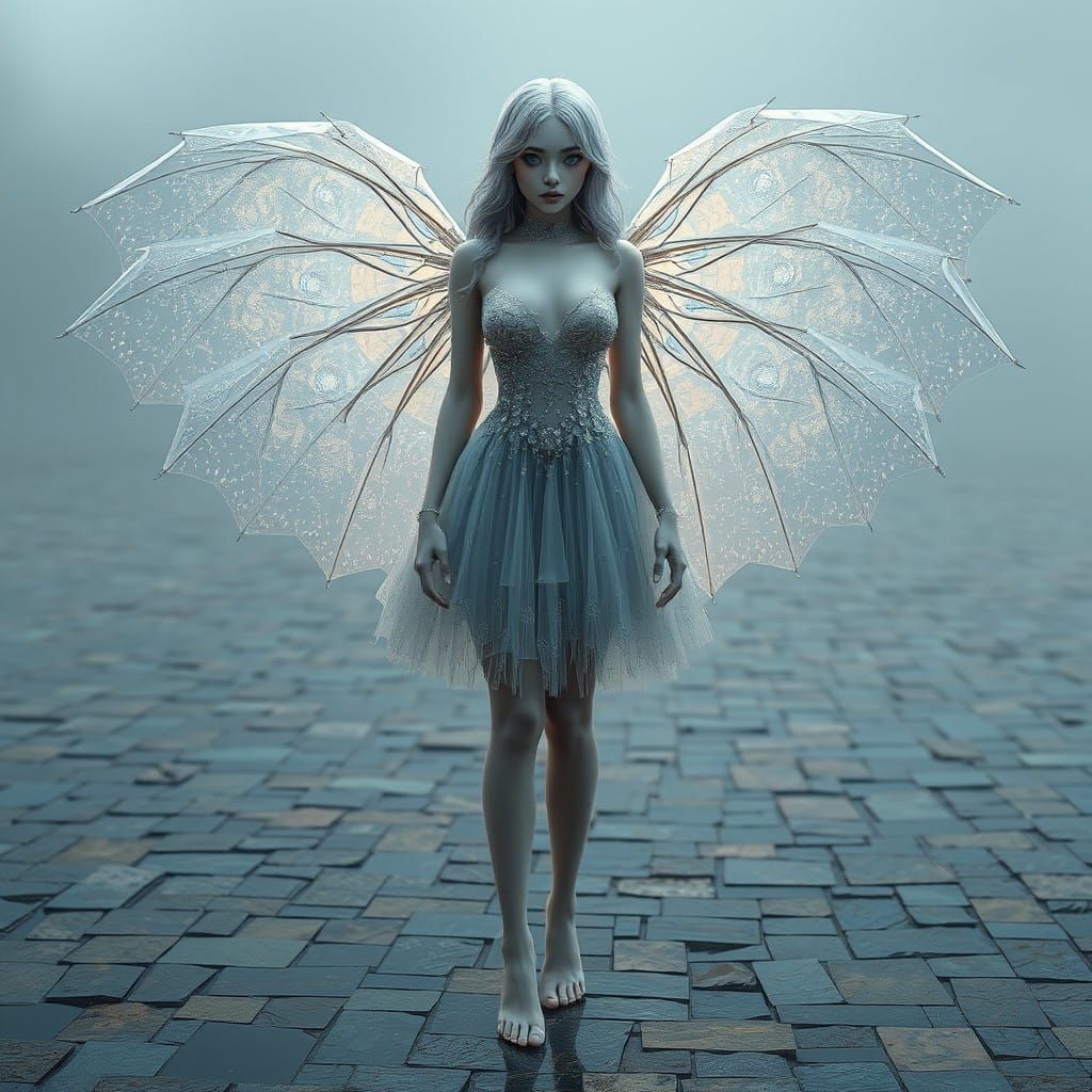 Ethereal Goddess Blends Human and Supernatural in Whimsical...