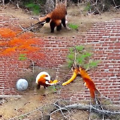 Red Panda vs Orange Panda: An Epic Duel