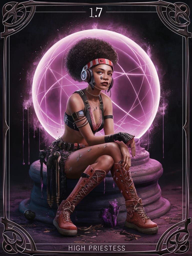 Tarot Card …. High Priestess …. (not eligible for DC) …. ☠️�...