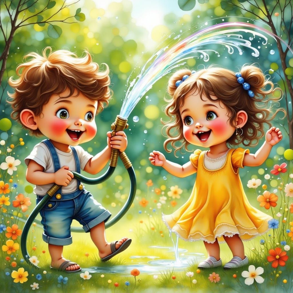 Fun on a hot summers day