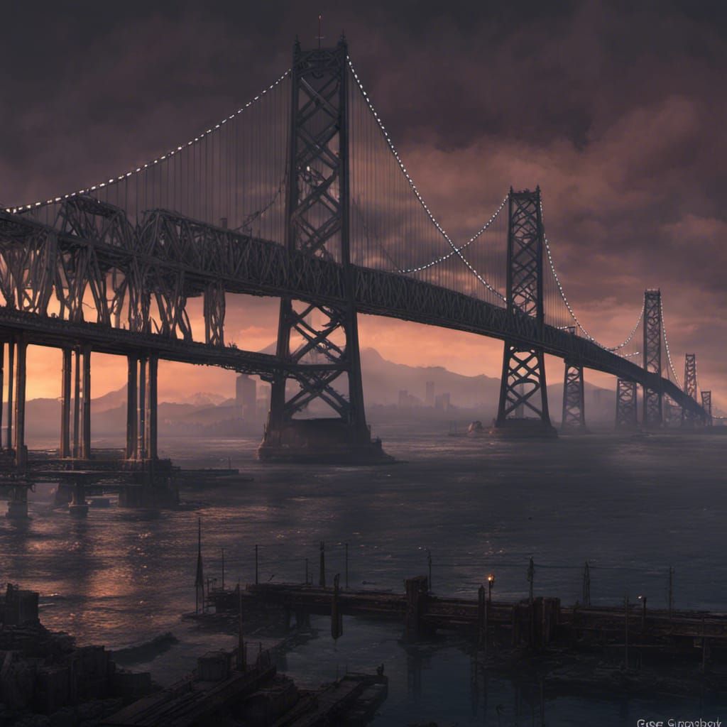 Post-Apocalyptic ~ San Francisco  Bay Bridge