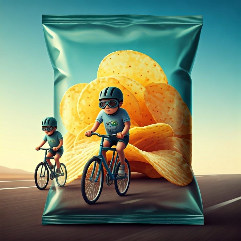 Chips on Bikes in Snack World, Concept Art