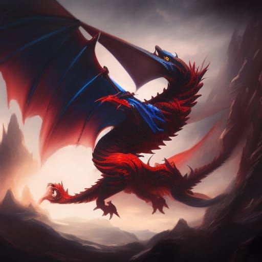 Dragons Clash: A Dark Fantasy Masterpiece