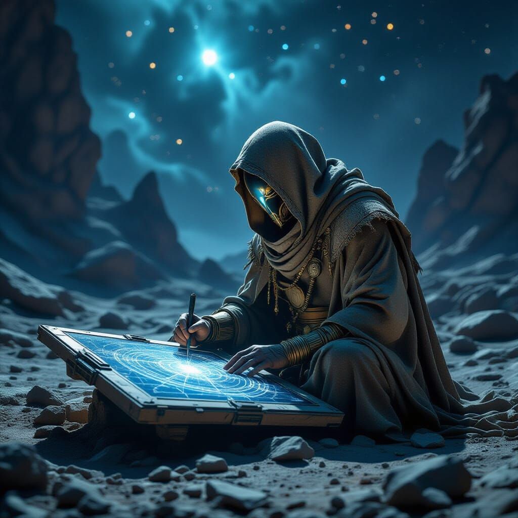 Ancient Astronaut Charts Constellations On Obsidian Tablet