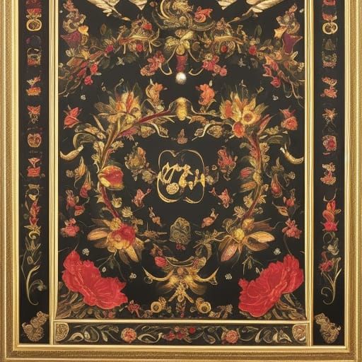 Magical Quetzal with Eternity Symbols, Watercolor Painting