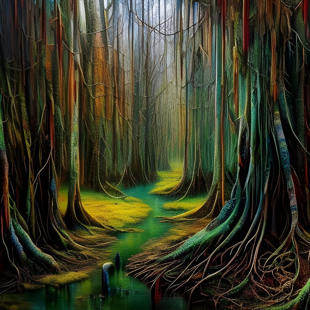 melting mossy oak trees