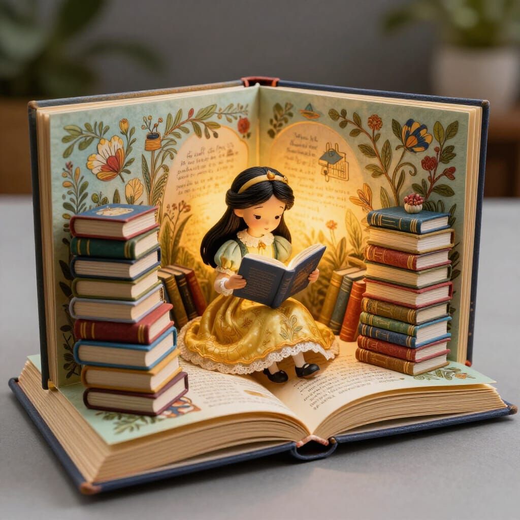 Little Yazzy loves to read.