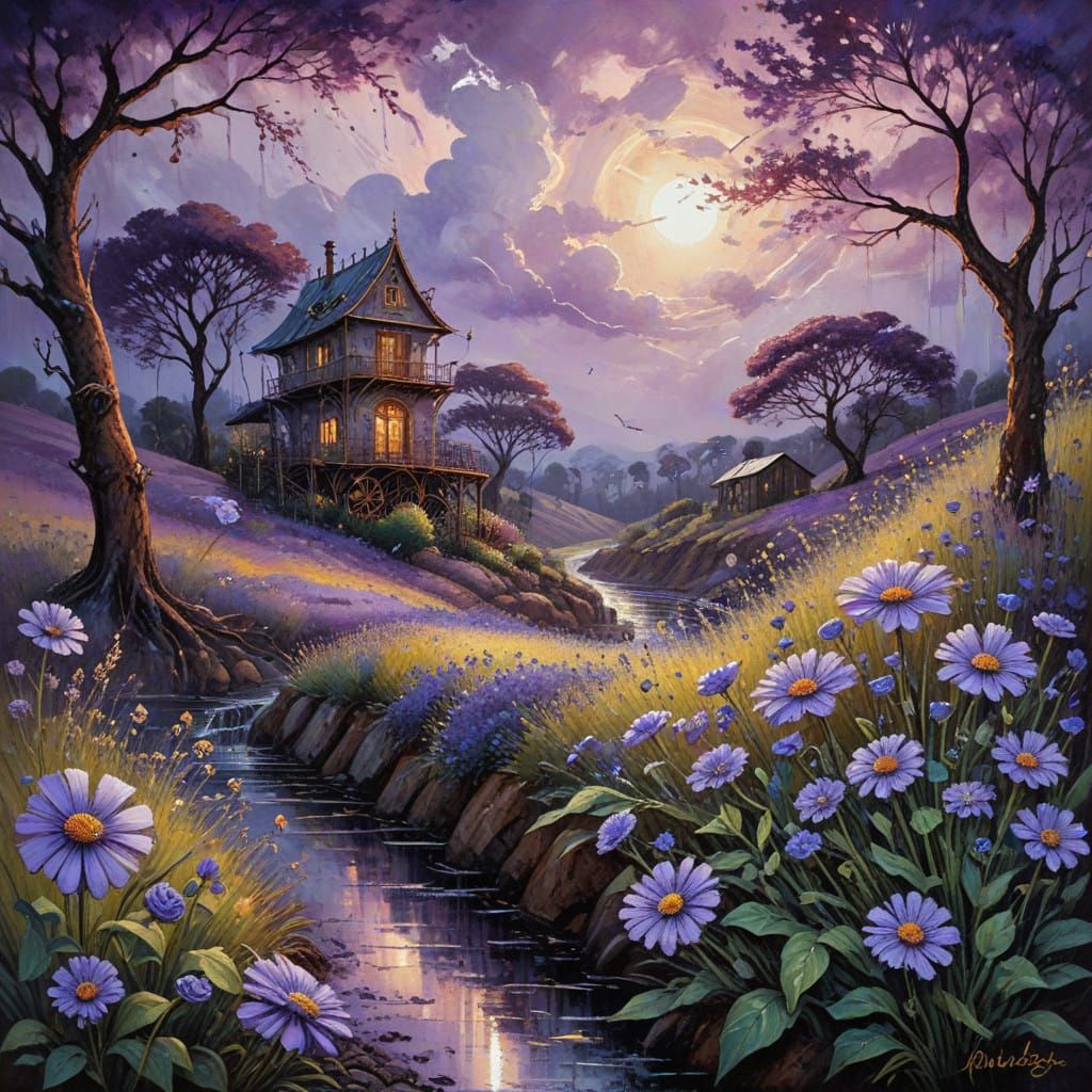 Steampunk Garden Blooms in Whirlwind of Color and Metal