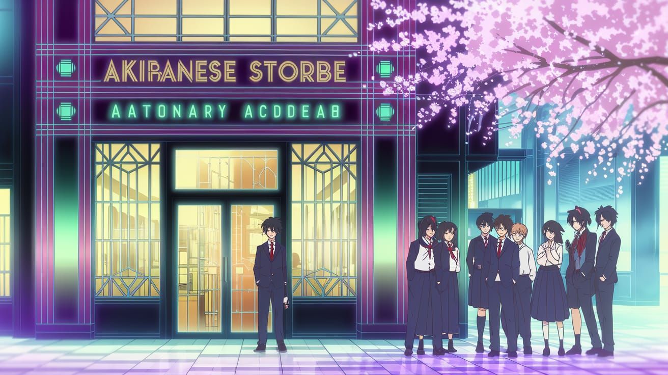 Art Deco Japanese Stationary Store in Akihabara