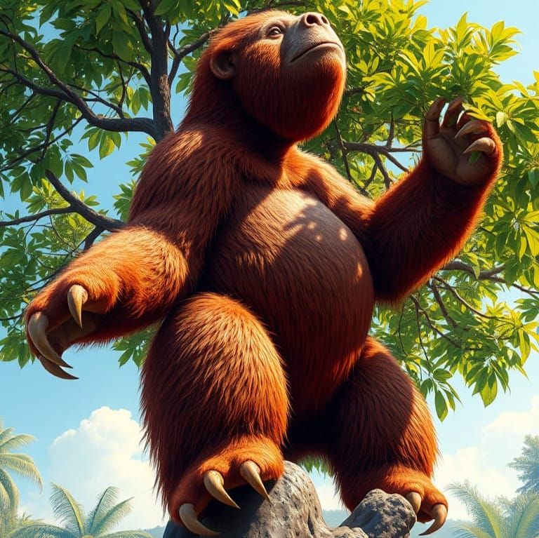 Giant Sloth Emerges from Amazonian Canopy