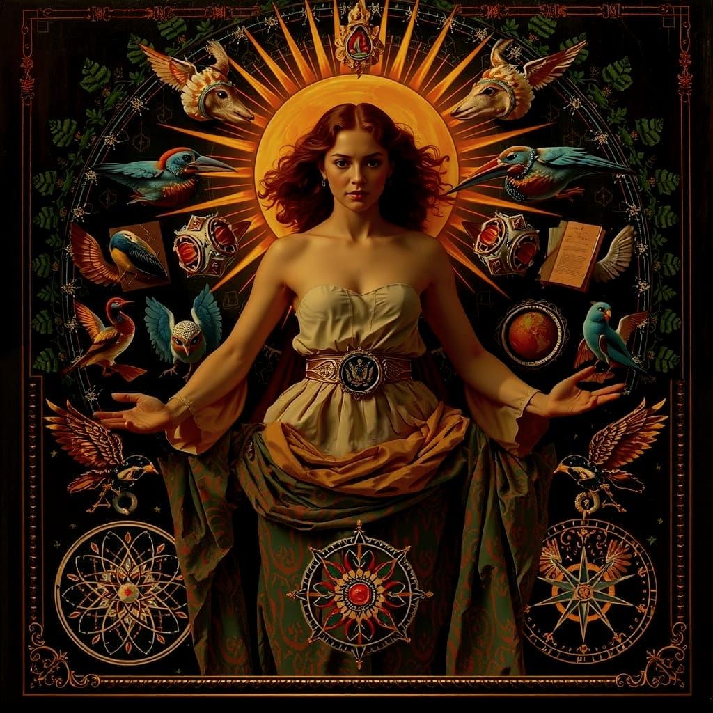 Masterpiece Painting of Beauty and Truth