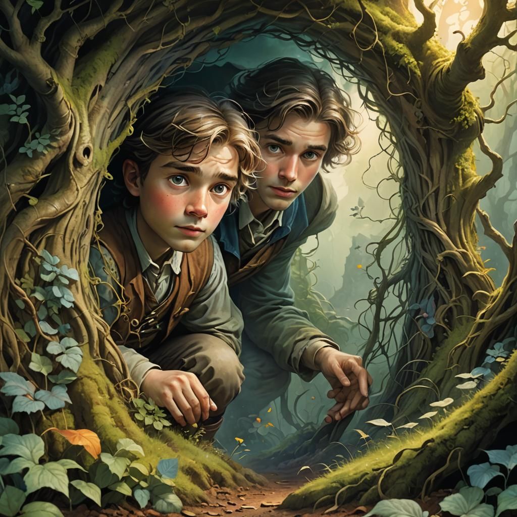 Mystical Realm Discovered: Dutch Master Illustration