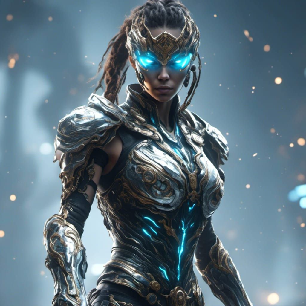 Female Cyborg Boxer Trending on Artstation