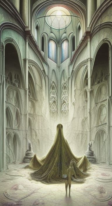 Haunted Church: Gothic Horror Art