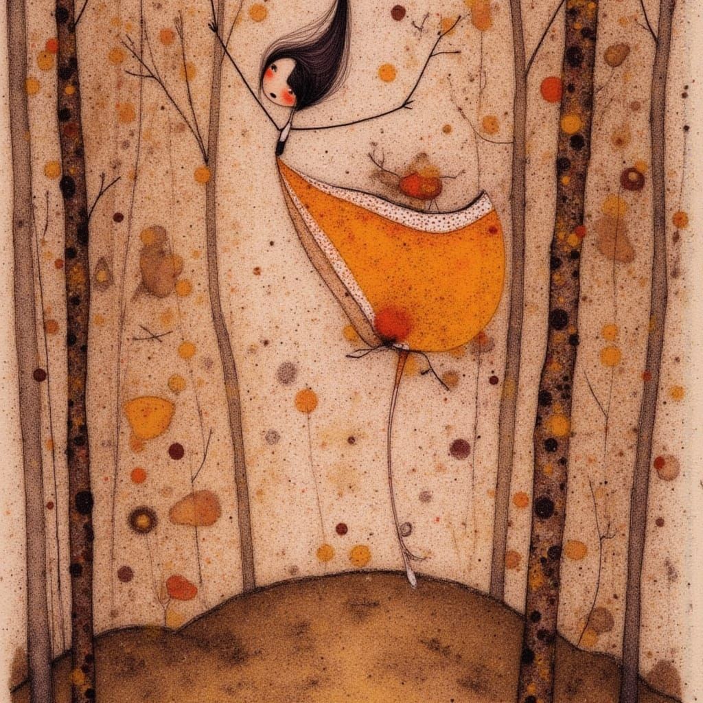 Stormy Earth: Lyrical Abstraction in Ink and Watercolor