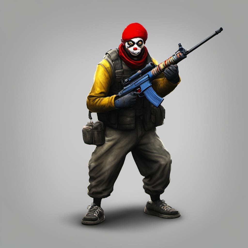Clown with AWP Gun from CS:GO