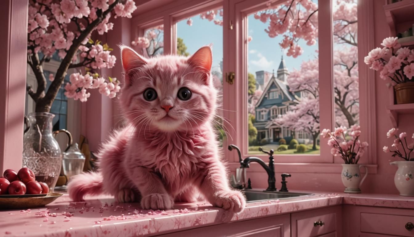 Sweet Pink Kitty